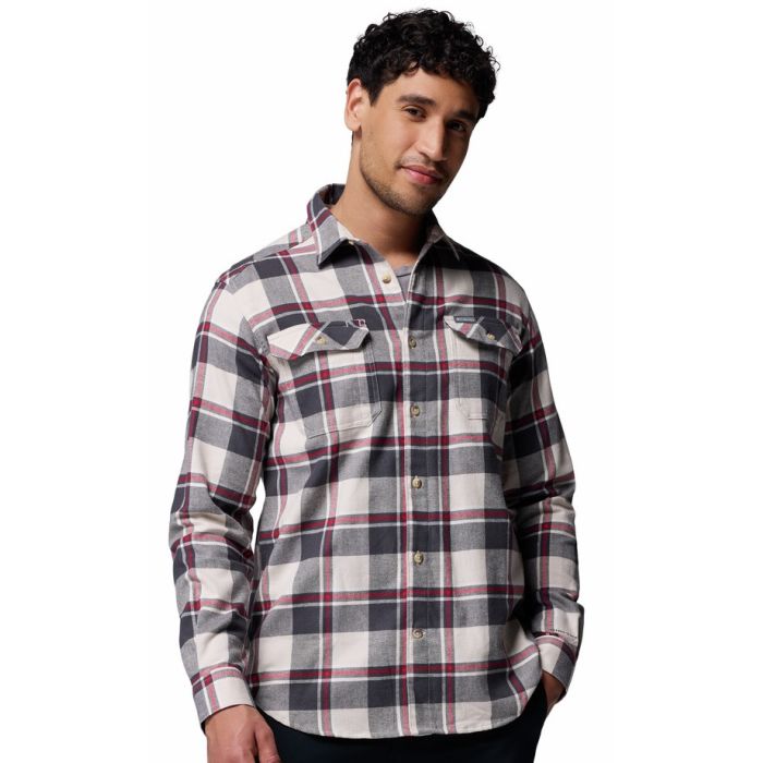 Columbia Flare Gunâ  Stretch Flannel Dark Stone Trails Edge Plaid