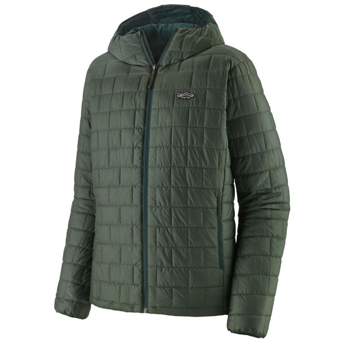 Patagonia Nano Puff Fitz Roy Trout Hoody Old Growth Green