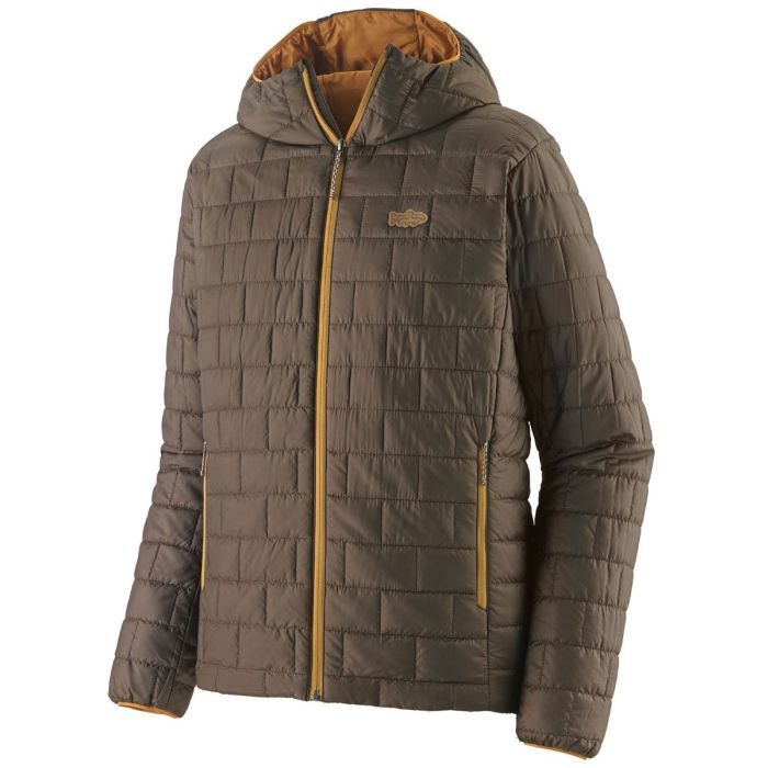 Patagonia Nano Puff Fitz Roy Trout Hoody Otter Brown