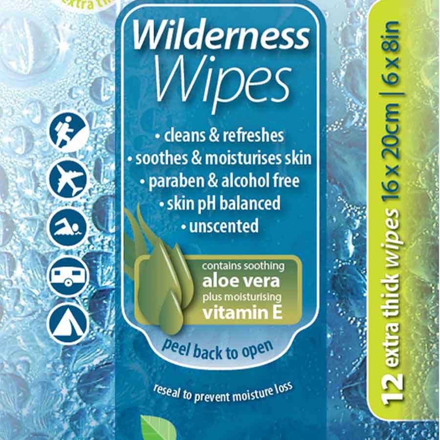 Wilderness Wipes Vaskeservietter 12 Stk