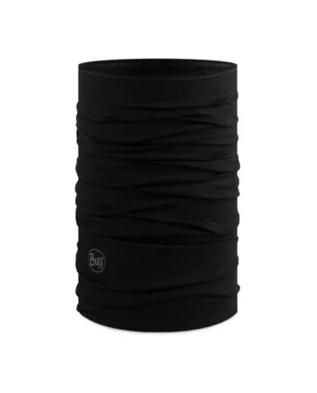 Buff Lightweight Merino Wool Halsedisse-black Buff Og Lign