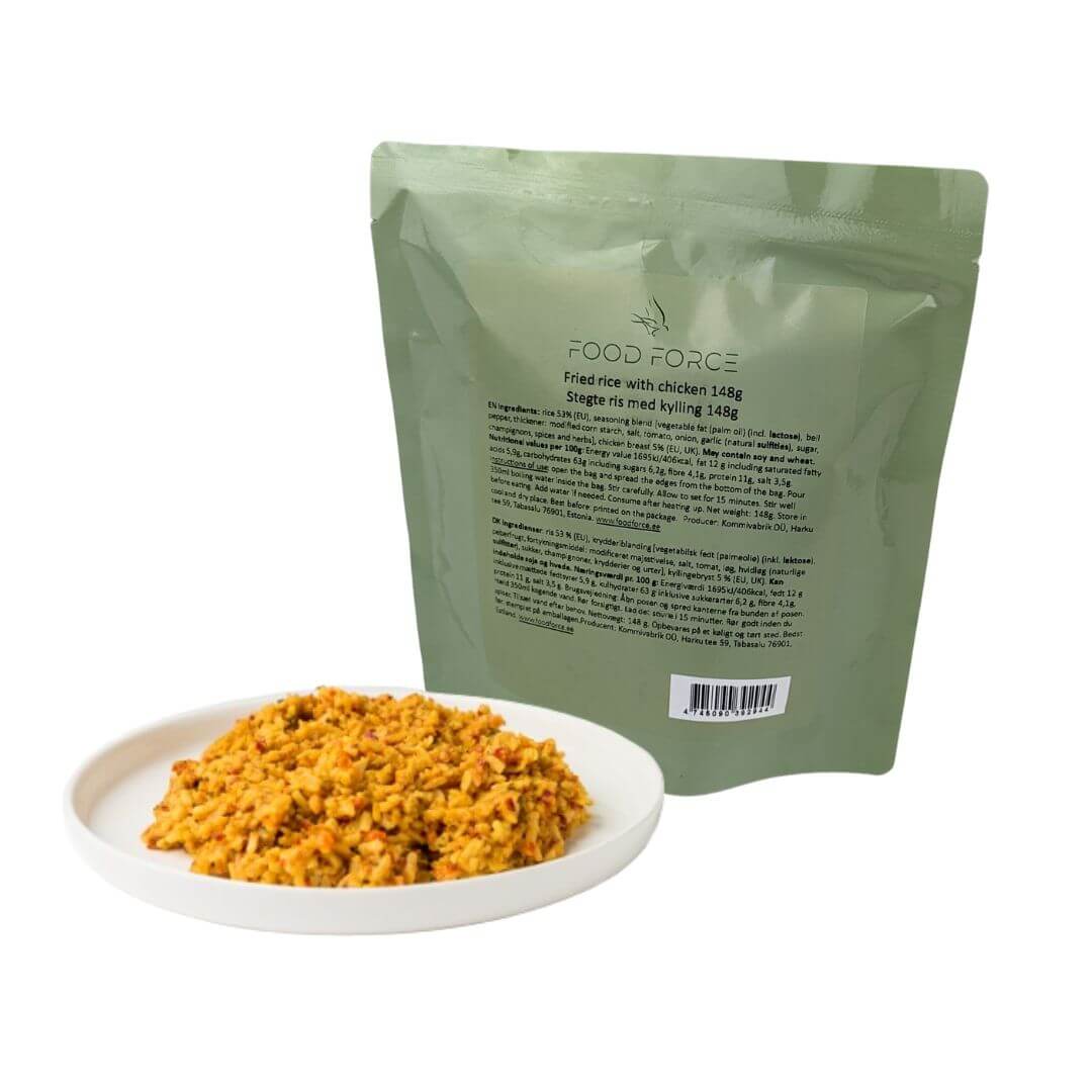 Frysetørret Mad Stegte Ris Med Kylling