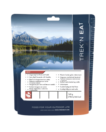 Frysetørret Mad Trek   Eat Gullash Med Oksekød Og Nudler