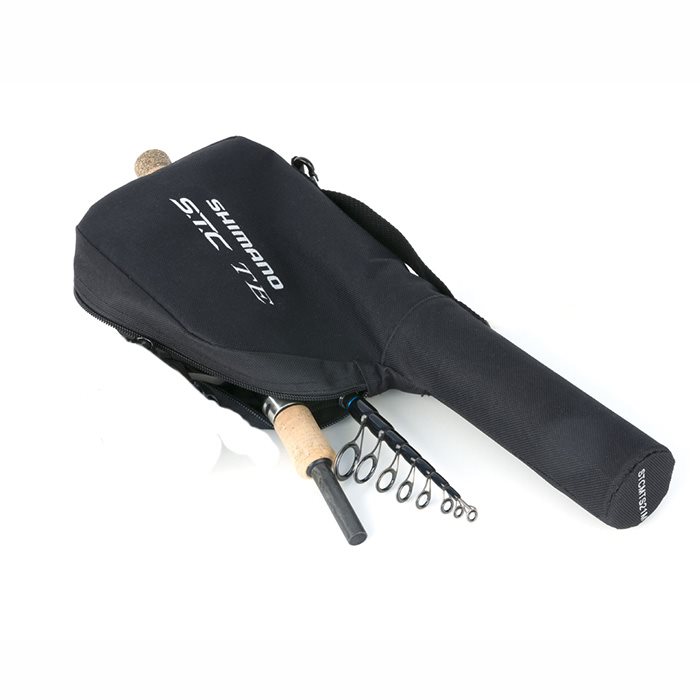 Shimano Stc Mini Tele   39   39   -21gr Spinnestang   Taske Spinnestang Til Fastspolehjul