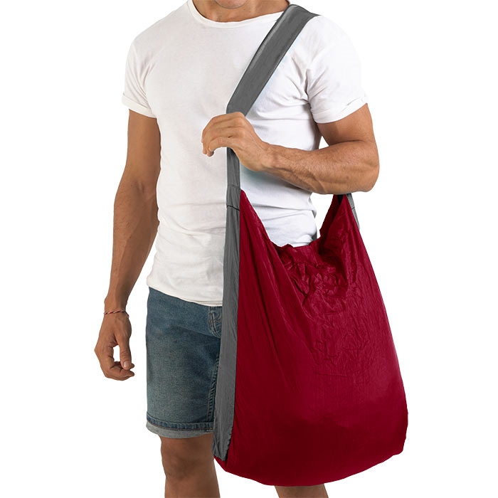 Ticket To The Moon Eco Bag Large 30l-burgundy Dark Grey Hverdagstasker